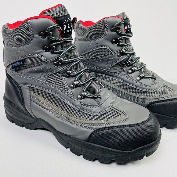 Arctic Barrier Boots Women's Size 9 Grey Black Lace Up EXCELLENT CONDITION - Picture 7 of 8